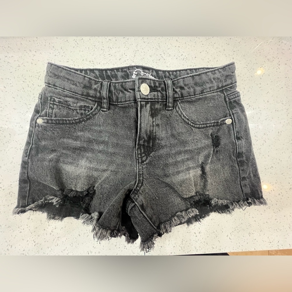 Art Class Target Girls Black Denim Distressed Jean Shorts